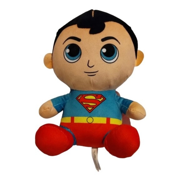 Justice League DC Comics Superman‎ Plush Baby Stuffed Toy Big Head & Eyes 2022 - Picture 1 of 4